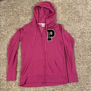 VS Pink Zip Up Hoodie